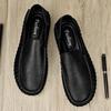 Leather Peas Shoes Men's Autumn Models Men's Breathable Business Casual Leather Shoes Soft Cowhide Soles Widened Soles Men's Shoes