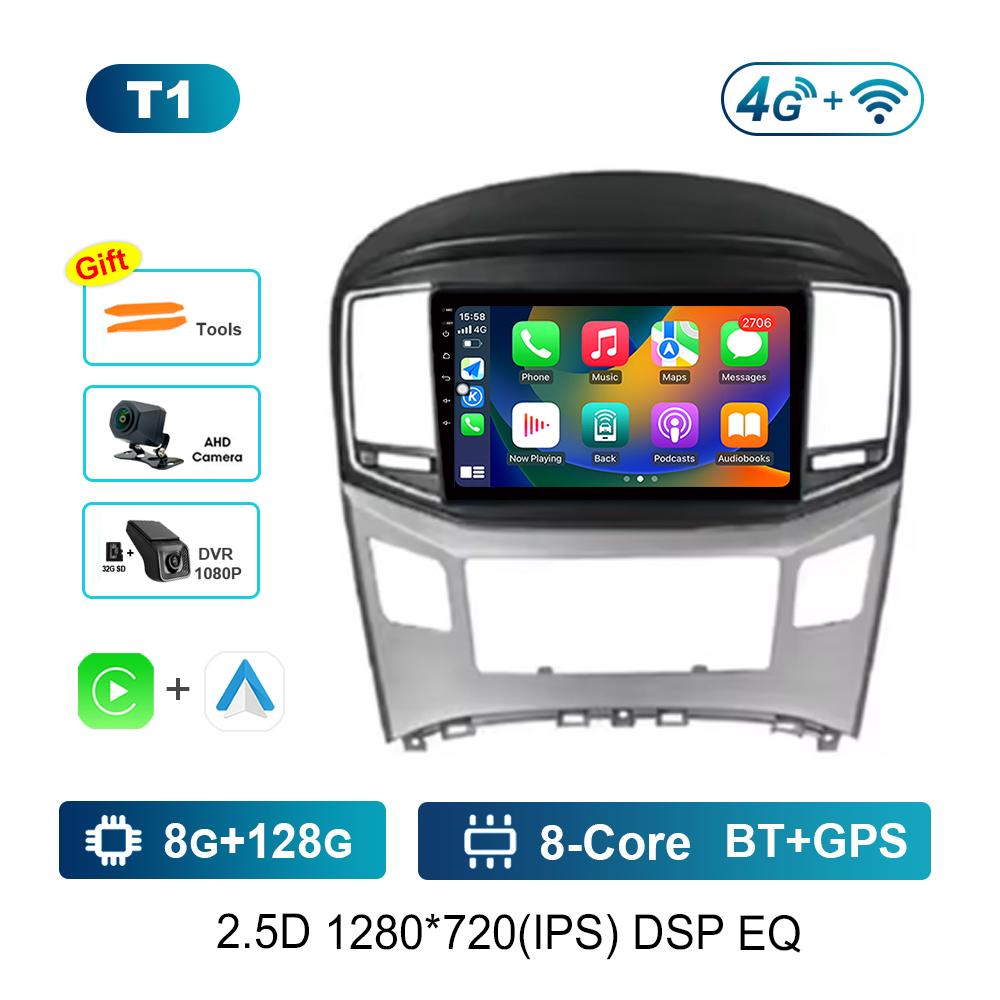 9 Inch Android OS for Hyundai H1 Grand Starex I8000 TQ 2007 - 2015 Car Radio Video Multimedia Player GPS 4G Bluetooth Auto Tools
