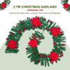 Christmas Wreath Door Decoration Battery Powered Christmas Tree Garland Light For Home Stairs Door New Year Weeding Decoration