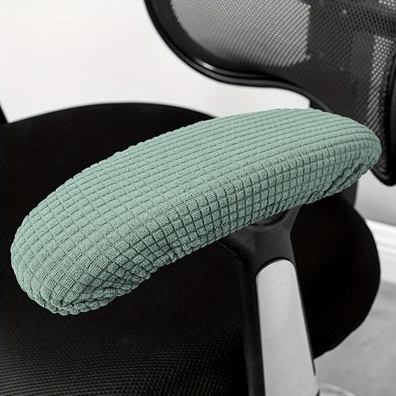 2pcs Polar Fleece E-sports Office Armrest Cover Gaming Chair Armrest Slipcovers Office Home Decor (Only Cover Chair Not Included)