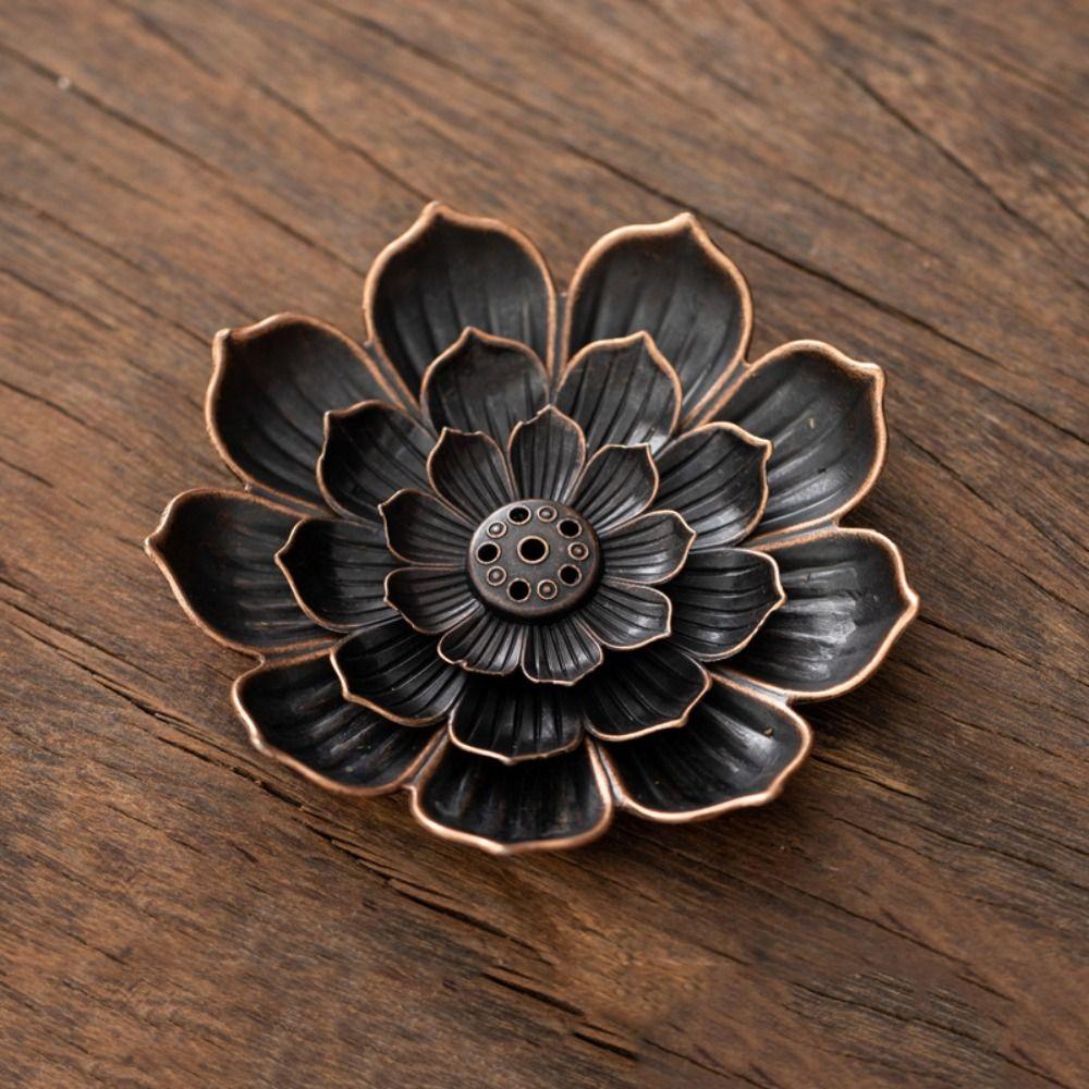 2/3 Layer Incense Stick Holder 6 Holes Incense Burning Tray Lotus Aromatherapy Stand  Temples Use