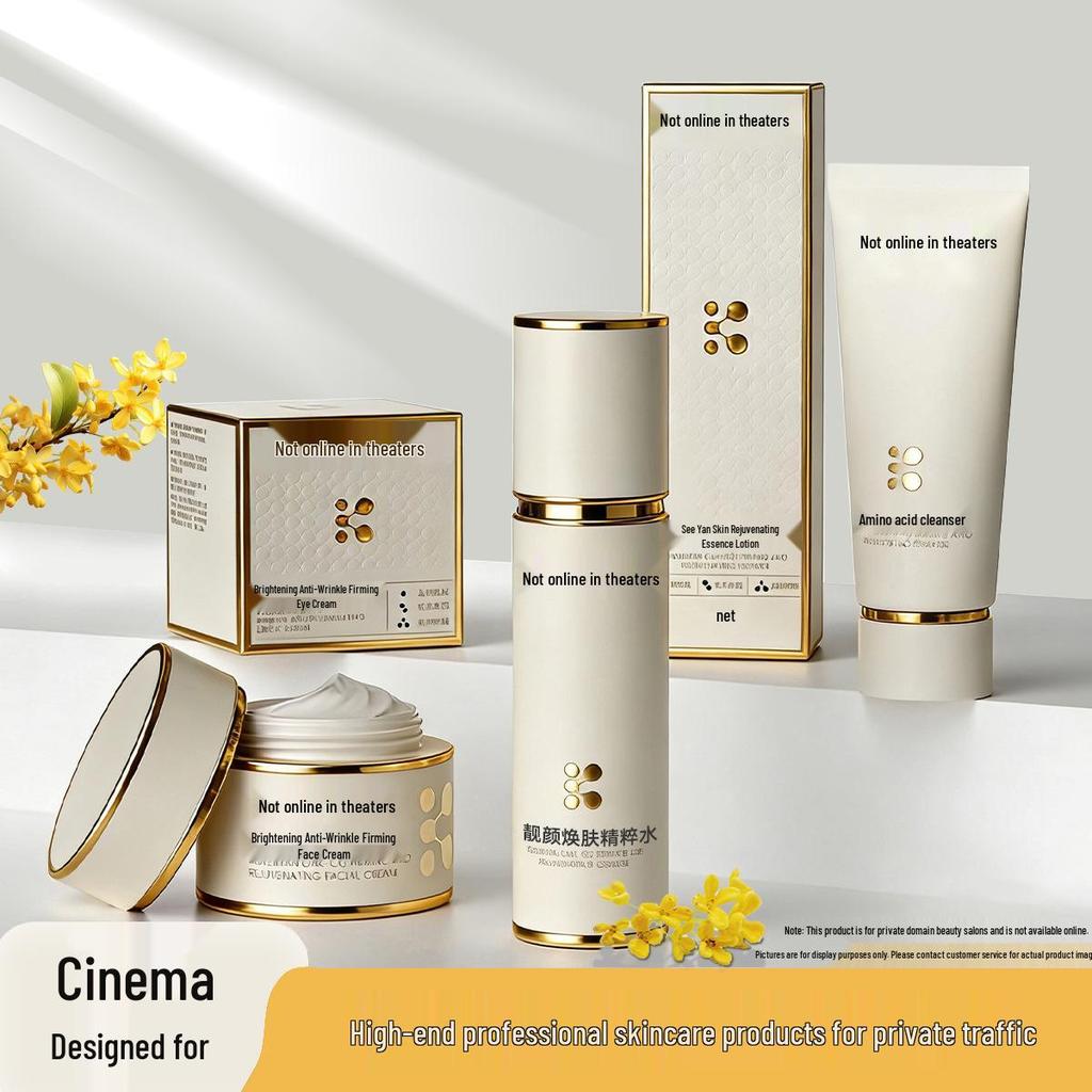 Authentic Beauty Professional Skincare Set: Cleanser, Toner, Lotion, Serum – Salon Exclusive High-End Essentials