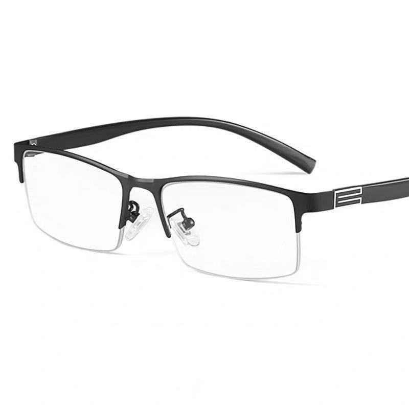 Fashion reading glasses anti-blue light glasses old high definition half frame middle-aged and elderly new reading glasses men's eye protection busi