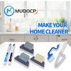Window Track Cleaner Tool Set, 13 Pcs Magic Window Sill Cleaning Tools Kit with Groove Cleaning Brush for Door Tracks, Tile Lines, Shutter, Car Vents