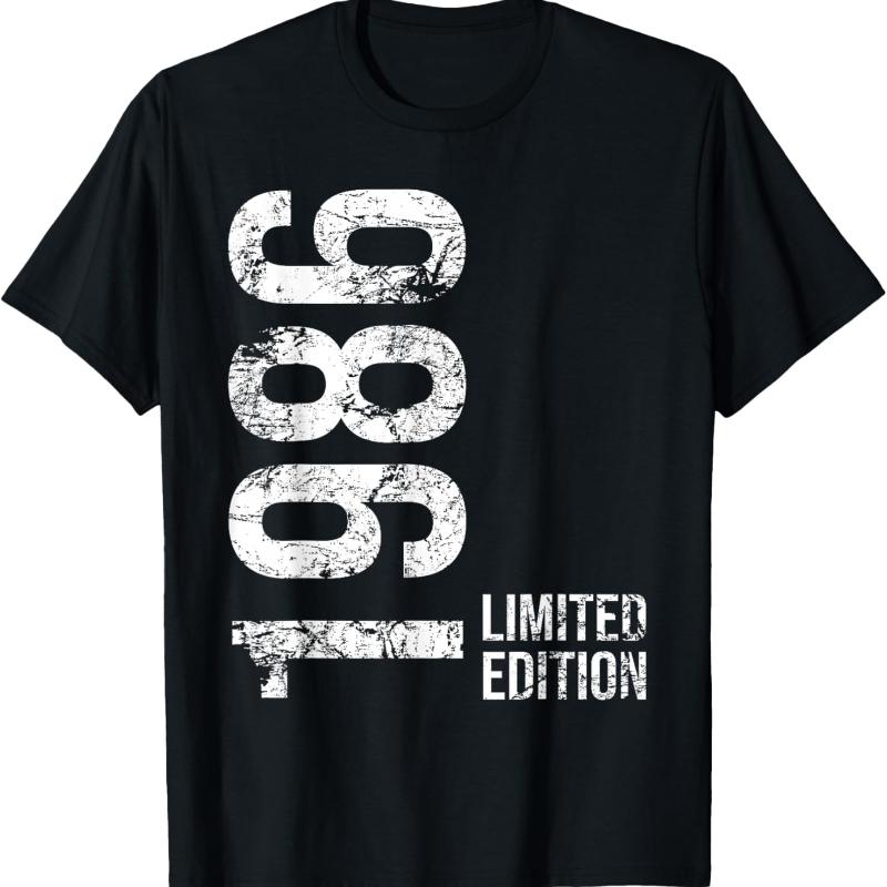 39th Birthday Years Old Man Woman Vintage 1986 Printed T-shirt Tops All-match Casual Hipster St