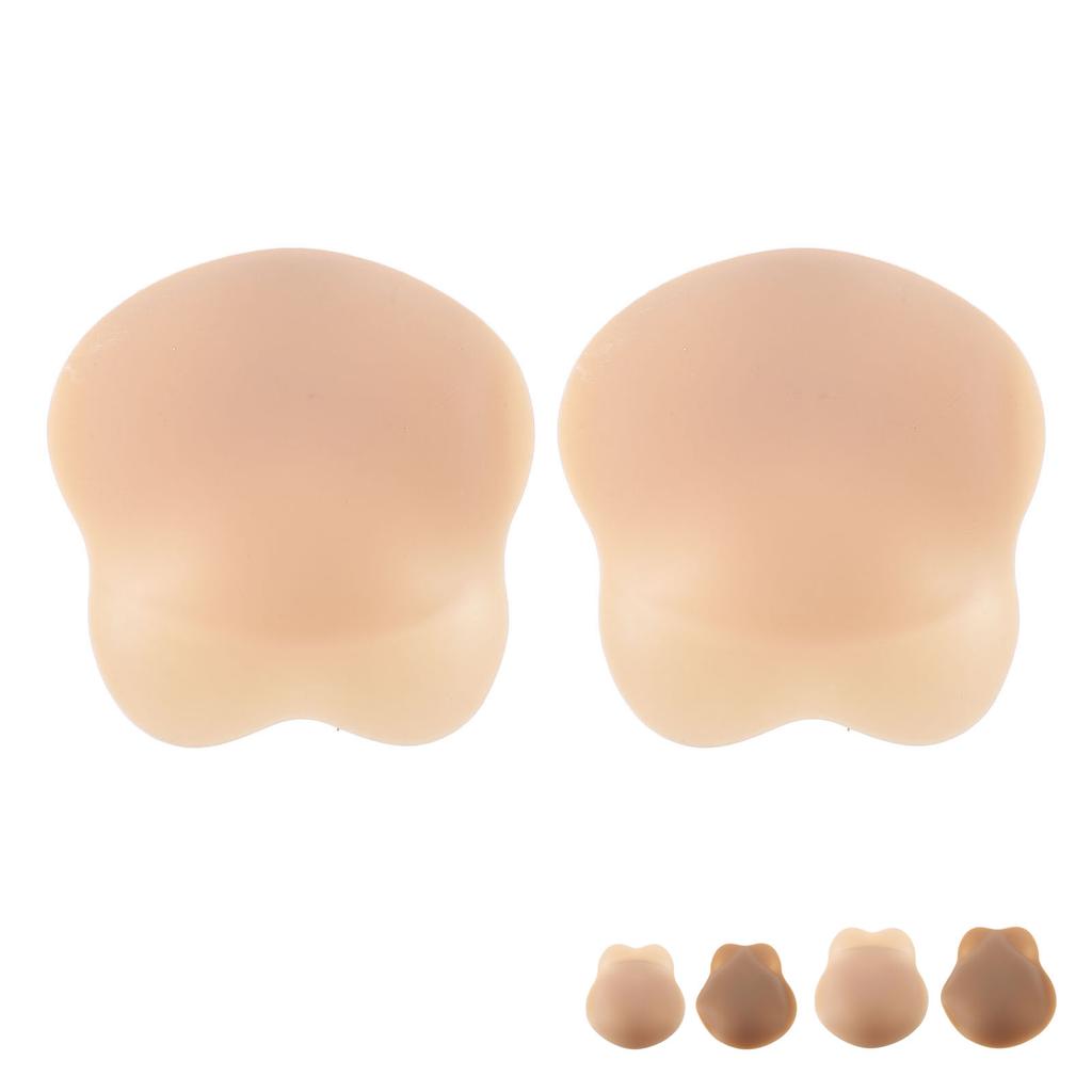 1 Pair Rabbit Ear Shape Silicone Nipple Cover Portable Adhesive Nipple Patch for Women