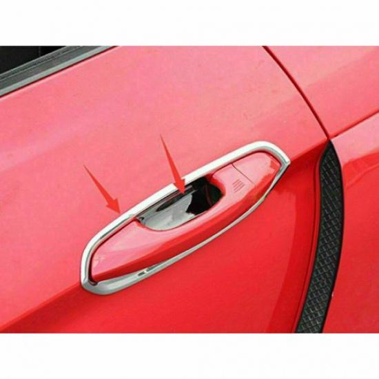 Exterior Door Handle Switch Cover Trim For Ford Mustang 2015+ Accessories Chrome