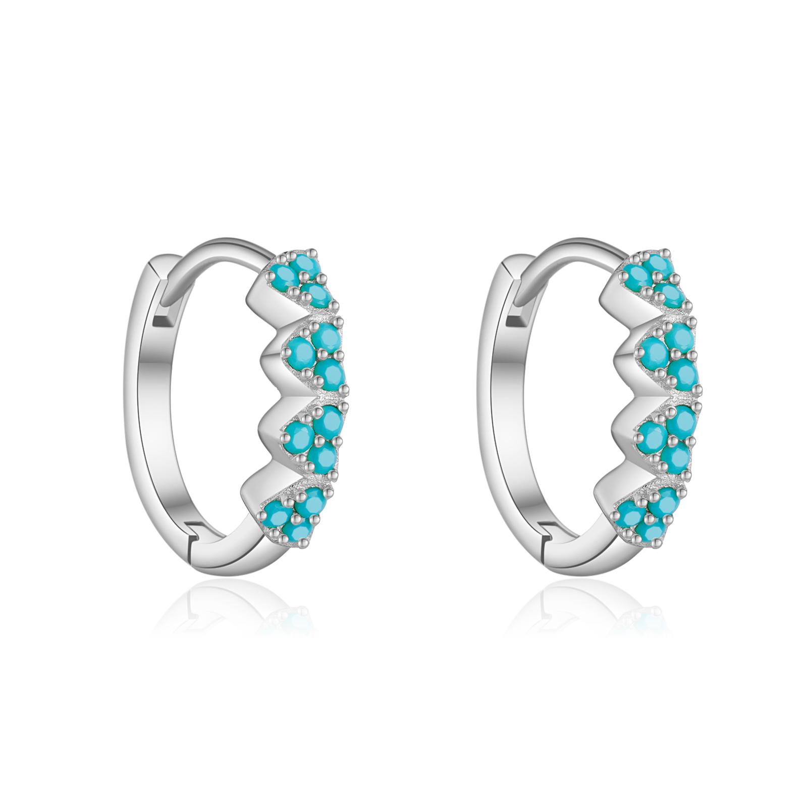 

ANDYWEN 925 Sterling Silver Hoop Earrings Ladies Elegant Earrings Piercing Earrings Irregular Cubic Zirconia Wedding Fine Jewelry m серебряный