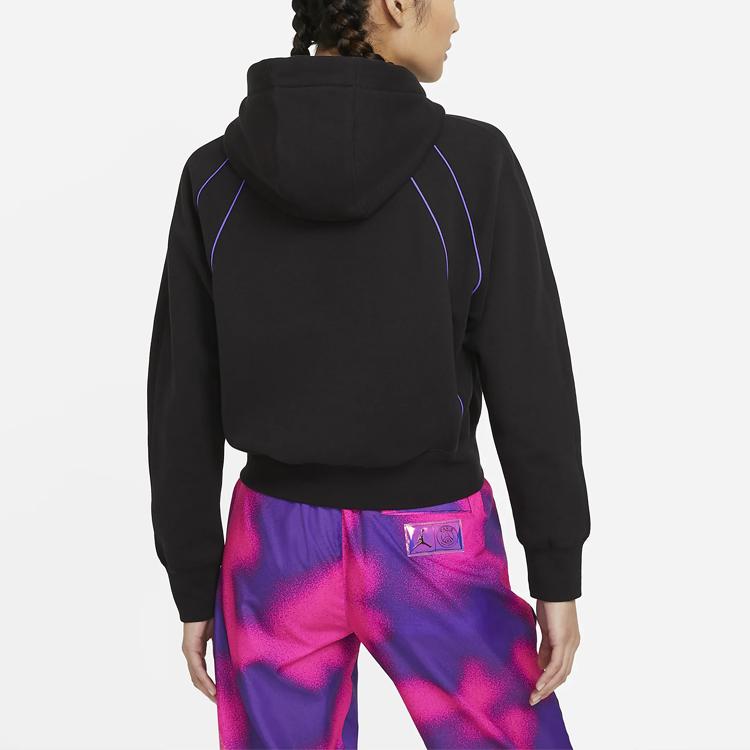 Jordan Paris Saint-Germain Loose Fit Hoodie Women Tops Black CZ7498-010