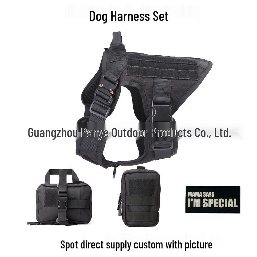 Tactical Nylon Dog Vest Harness for Medium To Large Breeds