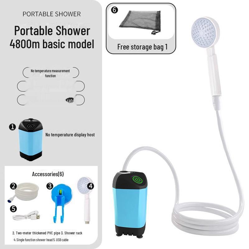 Portable Electric Shower for Outdoor Bathing, Construction Sites, Dormitories, and Rural Homes.