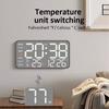 Digital Wall Clock with Week Month Date Display Modern Large Display Premium Feel Silent Table Clock for Room Office Decoration
