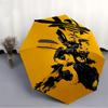 1pc Bumblebee Transformer Automatic Folding Umbrella - Compact 8-Rib Design, Durable Plastic & Iron, Daily Use Z1230050