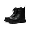 Martin Boots Herren Britischer Stil High-Top Workwear Lederstiefel Herren Dicksohlige Halbschaft Lokomotiv-Trend Herrenstiefel 7363-R