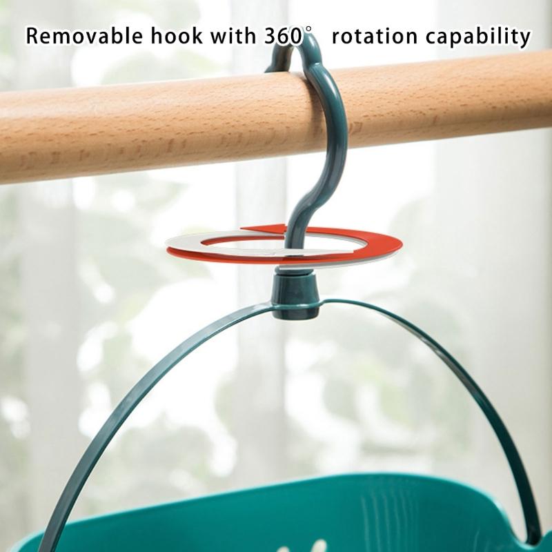 Hanging Shower Holders With Drainage Holes And Handle For Bathroom Organization Plastic Storage Basket Multi Purpose Bath Accessories