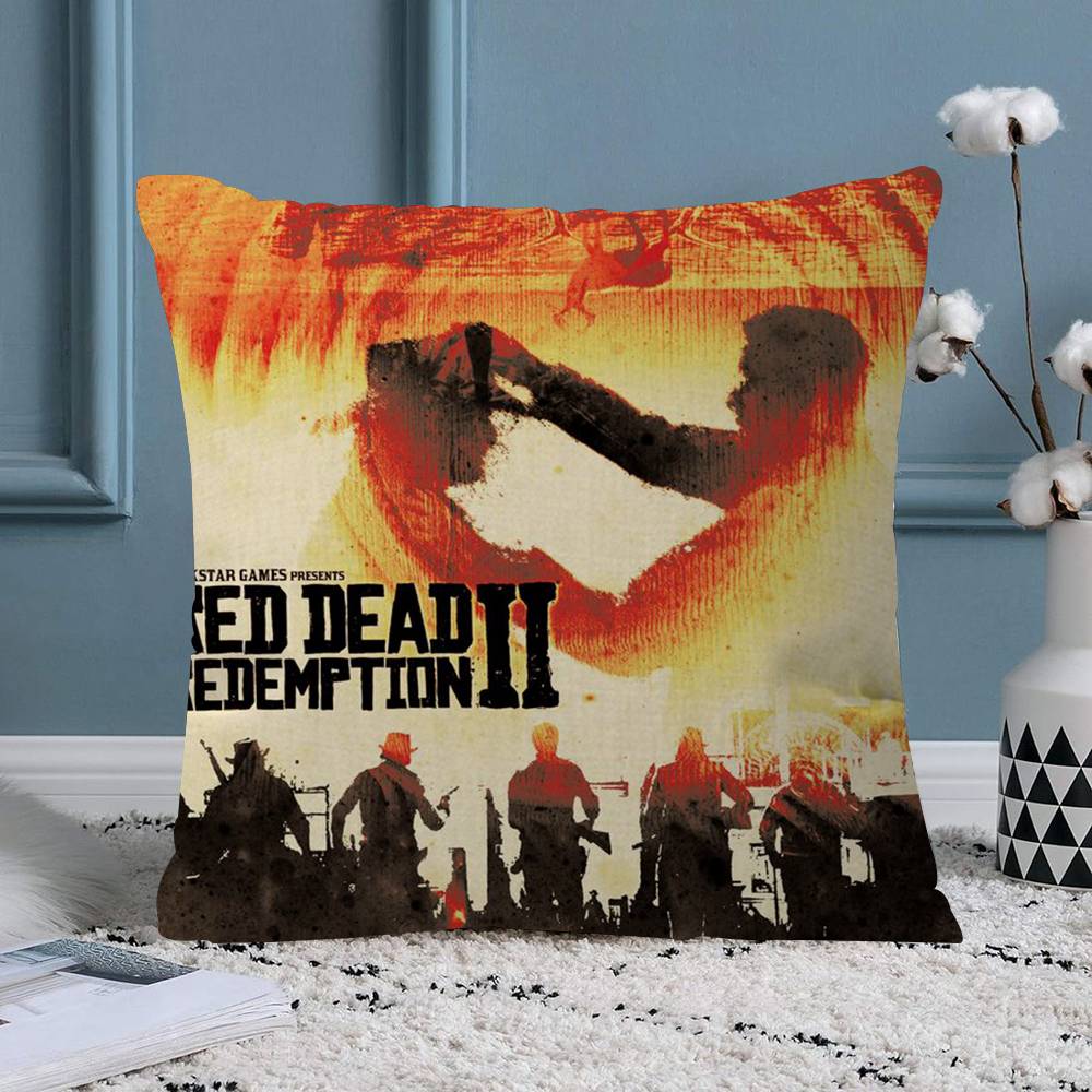 Game TVRedDeadRedemption  Cushion Cover Decorative Pillow Sofa Home Decor case pillow cases