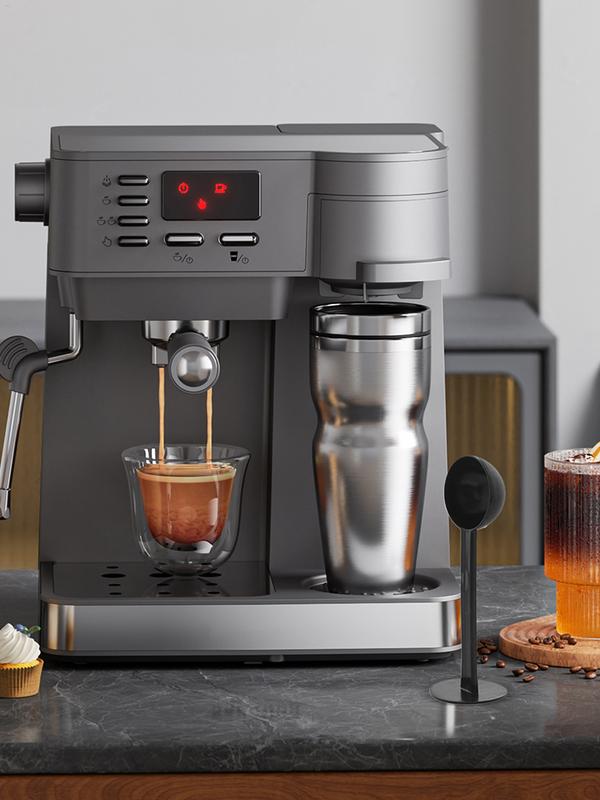 1 Stück Kaffeelöffel Anpressschaufel 2 in 1 für Kaffeepulver Kaffeegeschirr Messlöffel Anpresslöffel Kunststoff Küchenzubehör