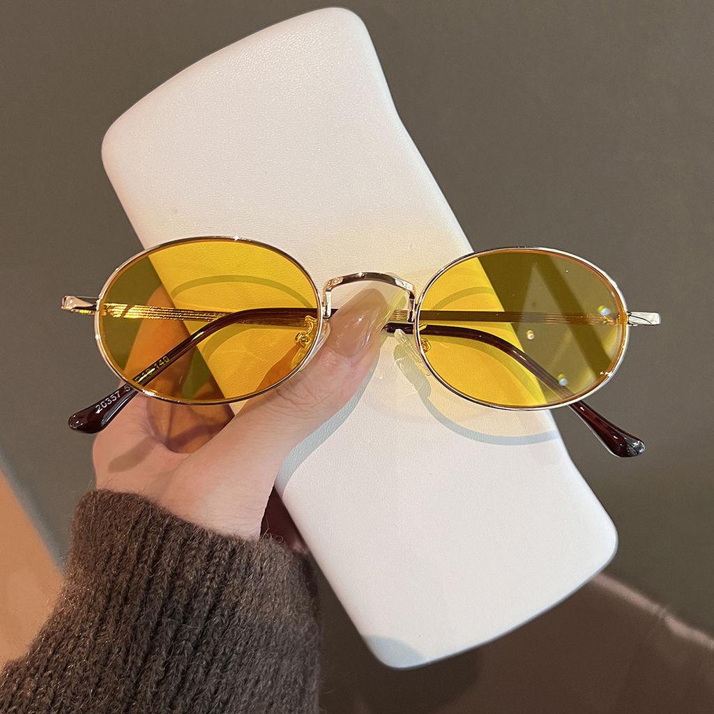 Vintage Oval Sunglasses With Uv380 Protection For Women Sun Protection And Fashion Accessory