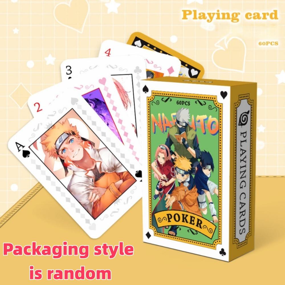 Anime Poker Toy Jujutsu Kaisen Board Game Cards NARUTO HUNTER×HUNTER Cosplay Hardcover Table Game Fans Birthday Gift
