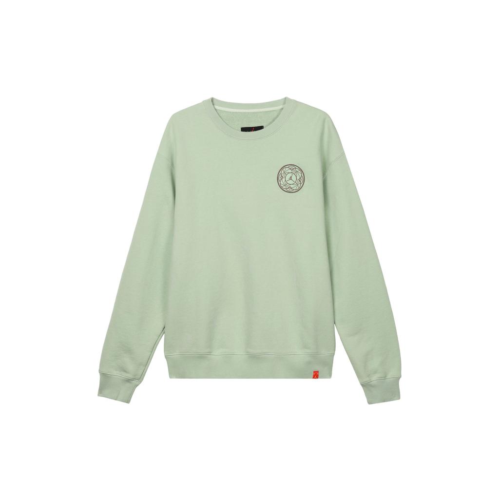 Jordan Embroidered Logo Crew Neck Sweatshirt Men Tops Green FJ1321-327