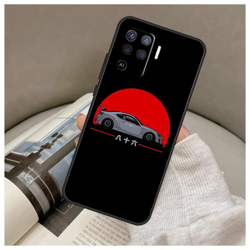

JDM Cars Case For Oppo A5 Pro A38 A58 A78 A98 A54 A74 A94 A18 A57 A17 A77 A80 A60 A40 A96 A76 A16 A15 OPPO A91