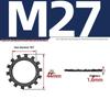 Carbon Steel Zinc-Plated Lock Washer with Inner and Outer Teeth