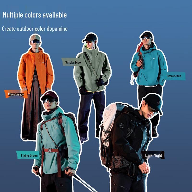 Pioneer Camp Unisex Windproof Waterproof Hiking Jacket