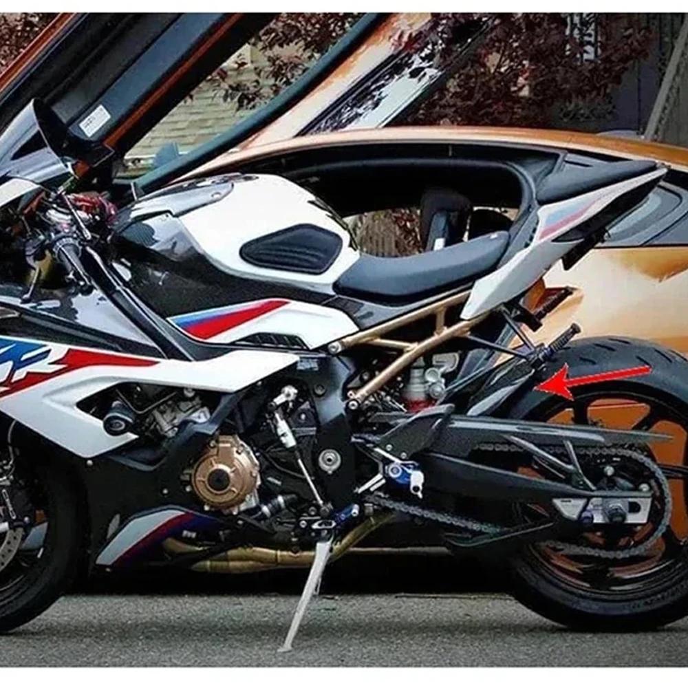For BMW S1000RR M1000RR S1000R 2019-2023 21 22 ABS Carbon Fiber Rear Mudguard Chain Cover Splash Guard Fairing Motorcycle Parts