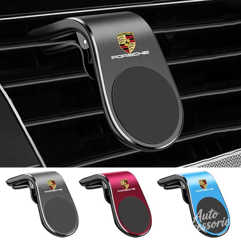 Car Magnetic Suction Air Outlet Bracket Accessories For Porsche Cayenne Panamera Macan 911 718 Taycan Boxster Cayman 918 Pajun PK6