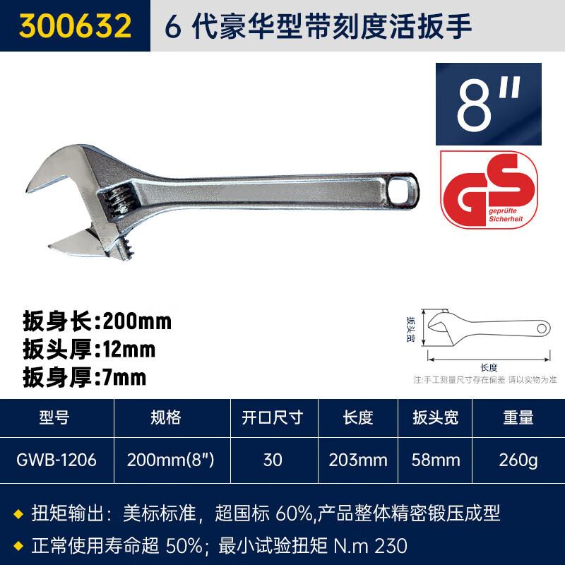 Great Wall 6th Gen Adjustable Wrench with Scale