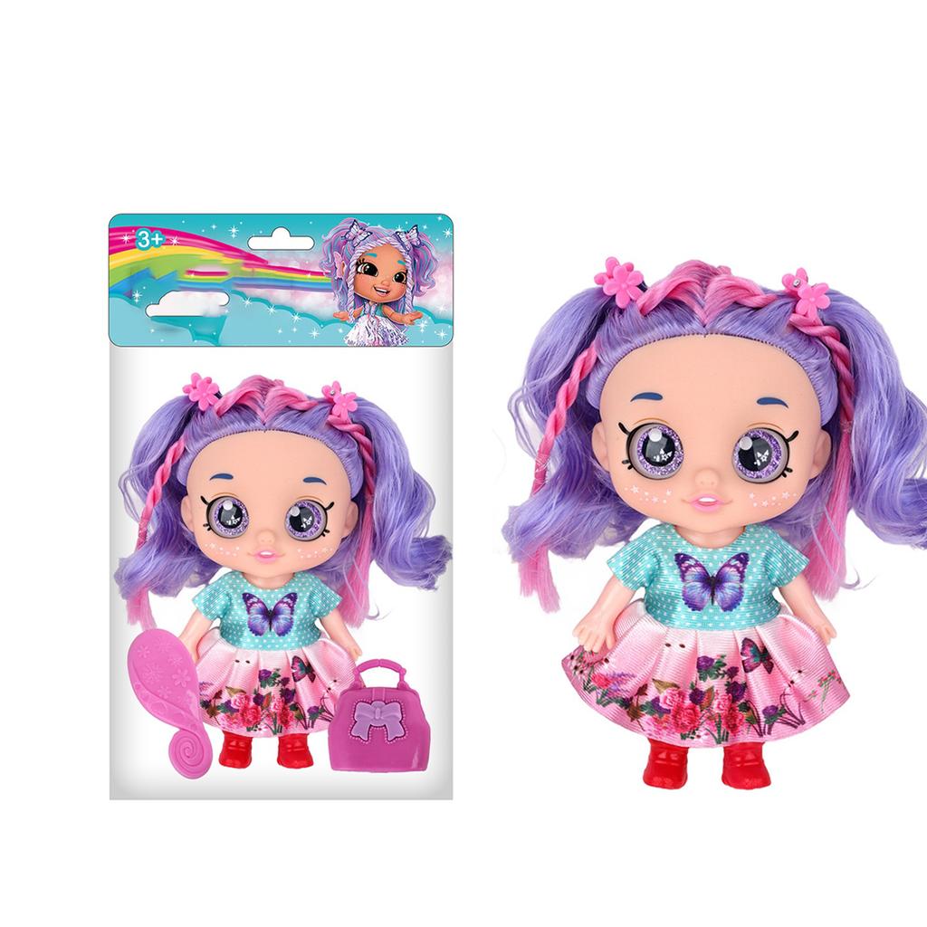 Sweetheart Doll Vinyl Doll 5D Eyes With Headwear Toy