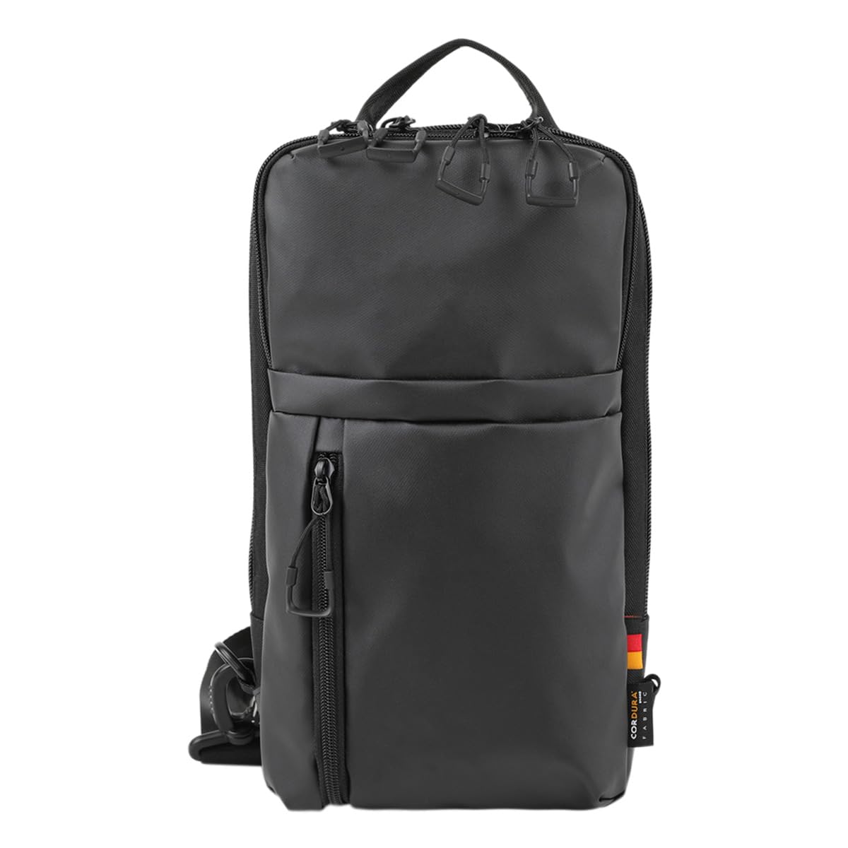 

Bermas Men s Body Bag 60622 Sling Bag, Water-Repellent, One-Shoulder Bag, Size 10, Black