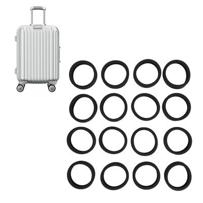 16pcs Luggage Wheel Cover Noise Reduction Vibration Damping Silicone Luggage Suitcase Castor Cover