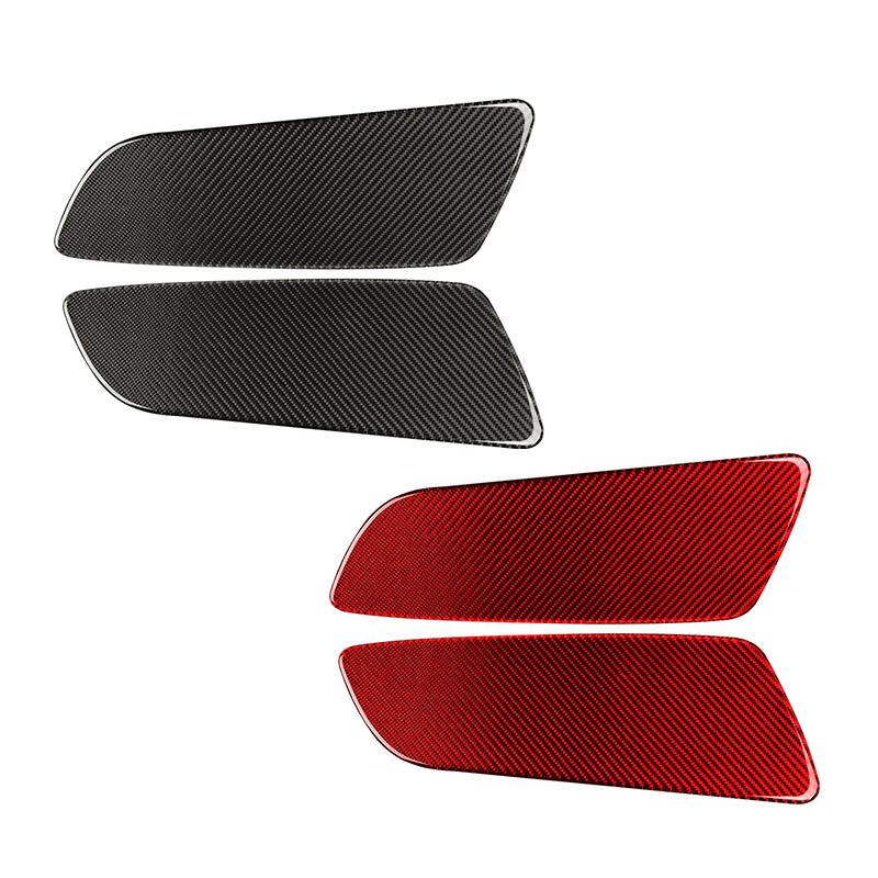 2 STÜCKE Kohlefaser Auto Innere Hintertür Anti-Trittschutz Abdeckung Innendekor Aufkleber Für Ford Mustang 2015- Zubehör