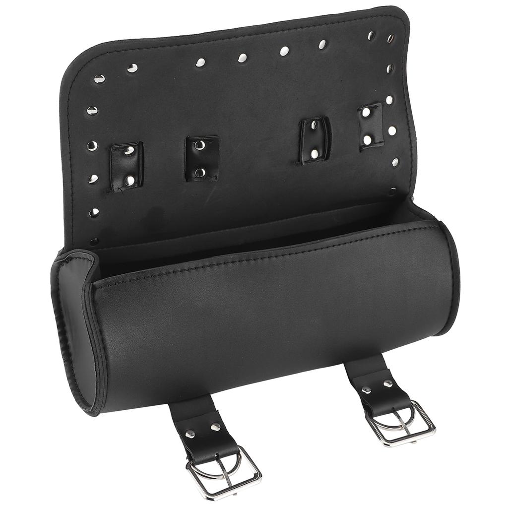   Motorcycle Bag PU Leather Saddlebag Motorbike Roll Luggage Motor Replacement