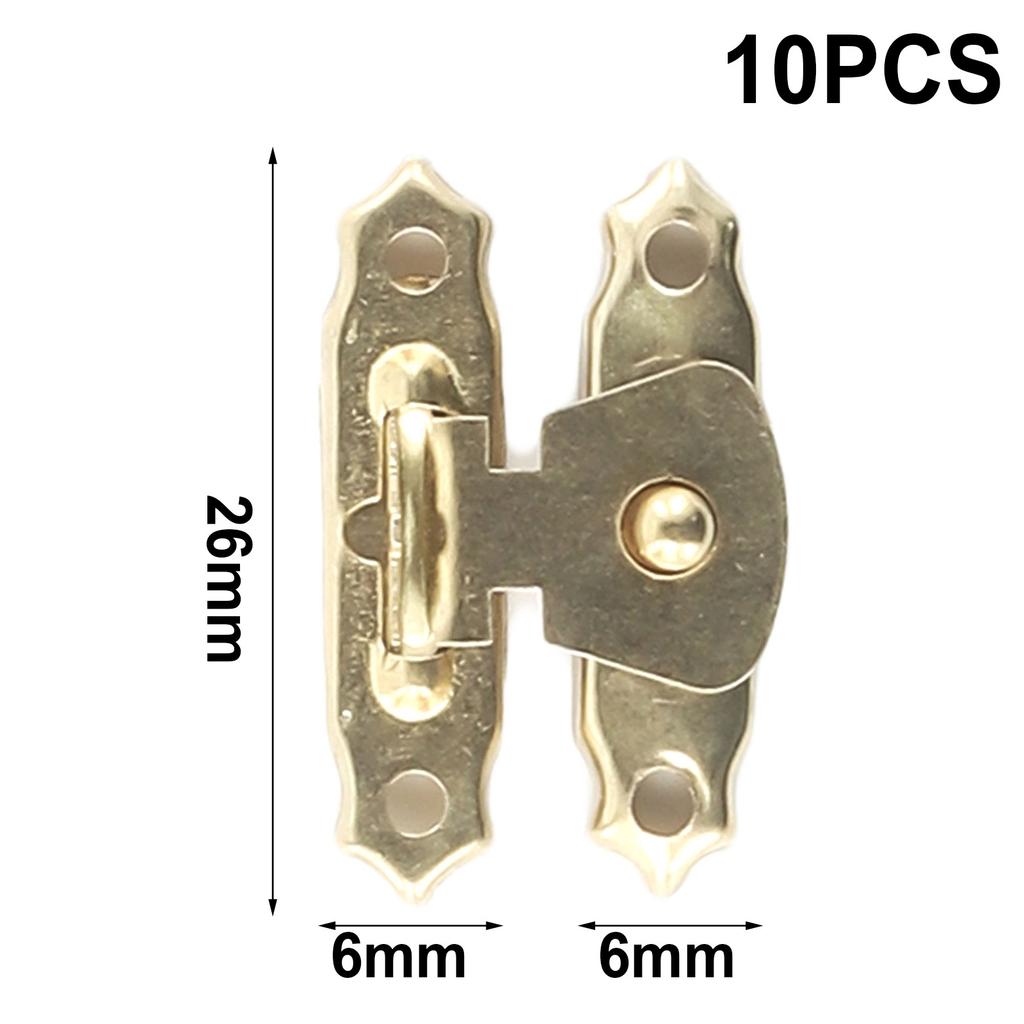 Clasp Buckles Hardware Hasps Iron With Screws 10PCS