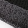 Men's Fashion Thickened Knit Hat & Velvet Neck Protection Two-Piece Set for Autumn & Winter
