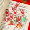 2/5/10Pcs Christmas Blind Box Keychain Cute Cartoon Santa Claus Series Exquisite Resin Pendant Backpack Ornament Small Gifts