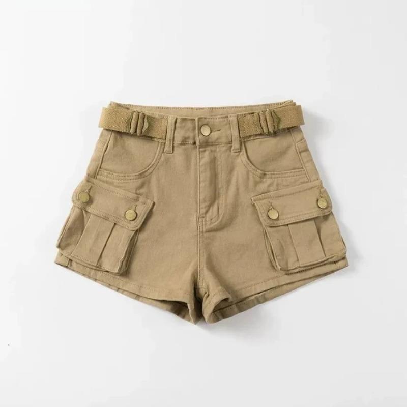Women s High Waist Mini Skirt Y2K Denim Workwear Shorts Elastic Slimming Summer Hot Pants Trendy Skirts Ladies S