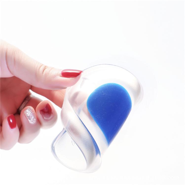 Shock-Absorbing Silicone Heel Lift Insole, Half Size