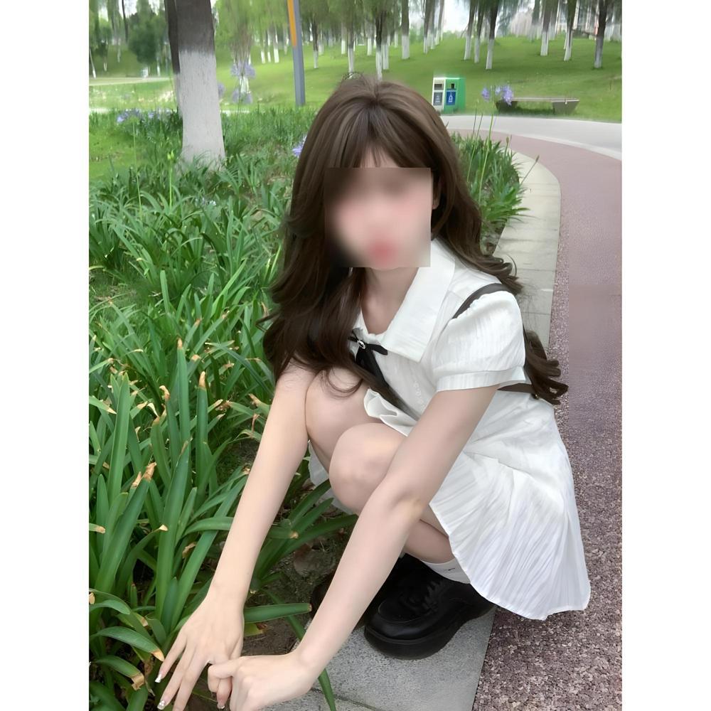 Preppy dress girl summer sweet and hot girl petite princess dress waist pleated skirt