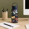 Gift Creative Thermal Water Bottle Portable 1L Outdoor Insulated Mug Large Capacity Leak-proof Floral Insulated Bottle Household