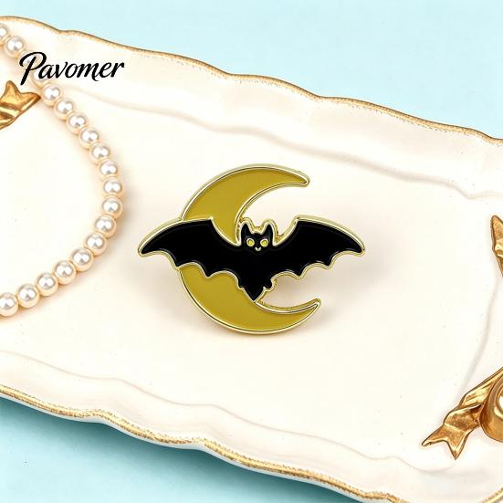 Alloy Decorative Brooches Halloween Enamel Brooch Pin, Cartoon Ghost Witch Hat Black Cat Clothes Badges Spider Badge for Jackets Backpacks Hats