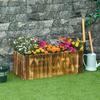 70L Raised Garden Bed, Wooden Rectangle Planter Box, Outdoor Herb Vegetable Flower Pot (80L X 33W X 30H Cm)