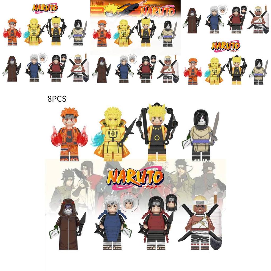 Naruto Ninja Building Blocks Toy Abs Plastic Small Granule Type 1-38 Pieces