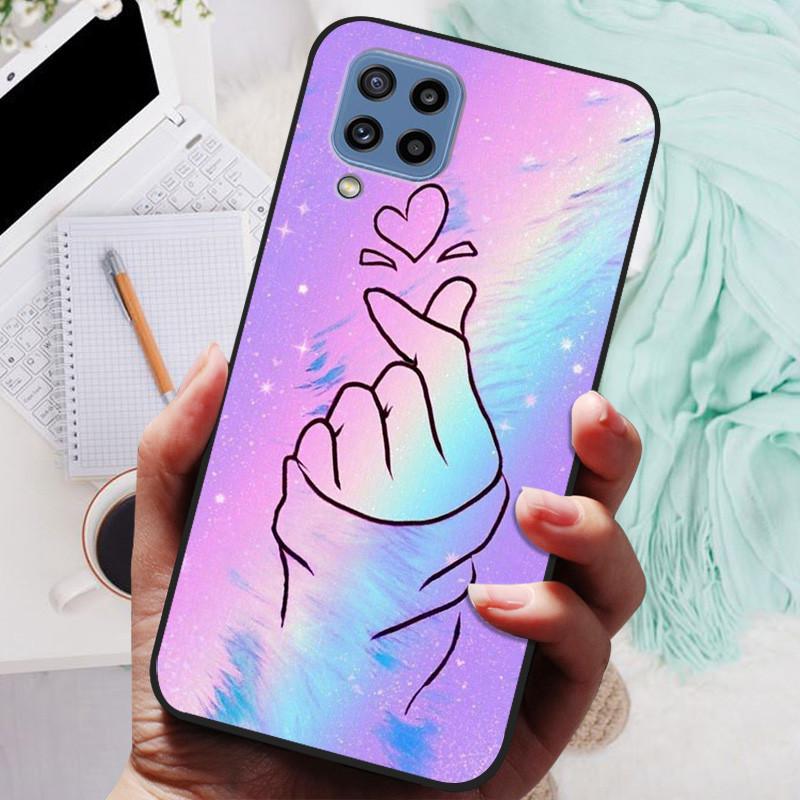For Samsung M32 Case SM-M325F TPU Luxury Soft Fashion Silicone Phone Case For Samsung Galaxy M32 Coque Back Cover Fundas Shell