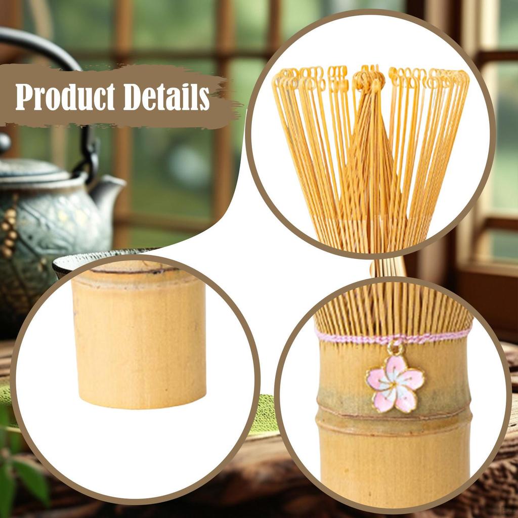 Bamboo Japanese Matcha Stirrer Chasen 2.3x4.2inch Mixing Tool