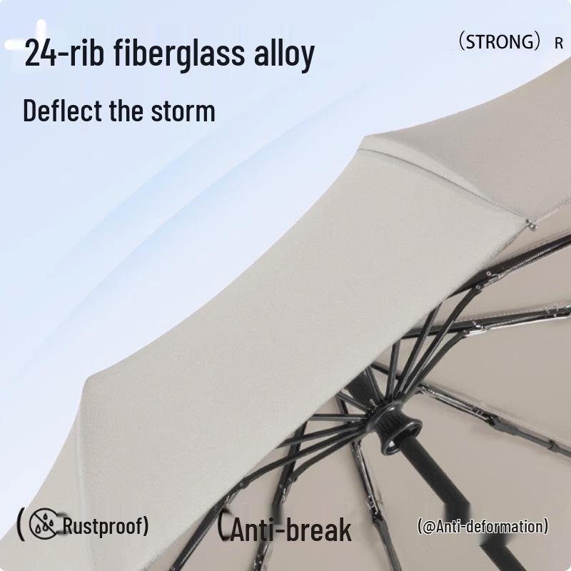 Dámský extra velký automatický deštník - Anti-UV, ochrana proti slunci do deště i do slunce