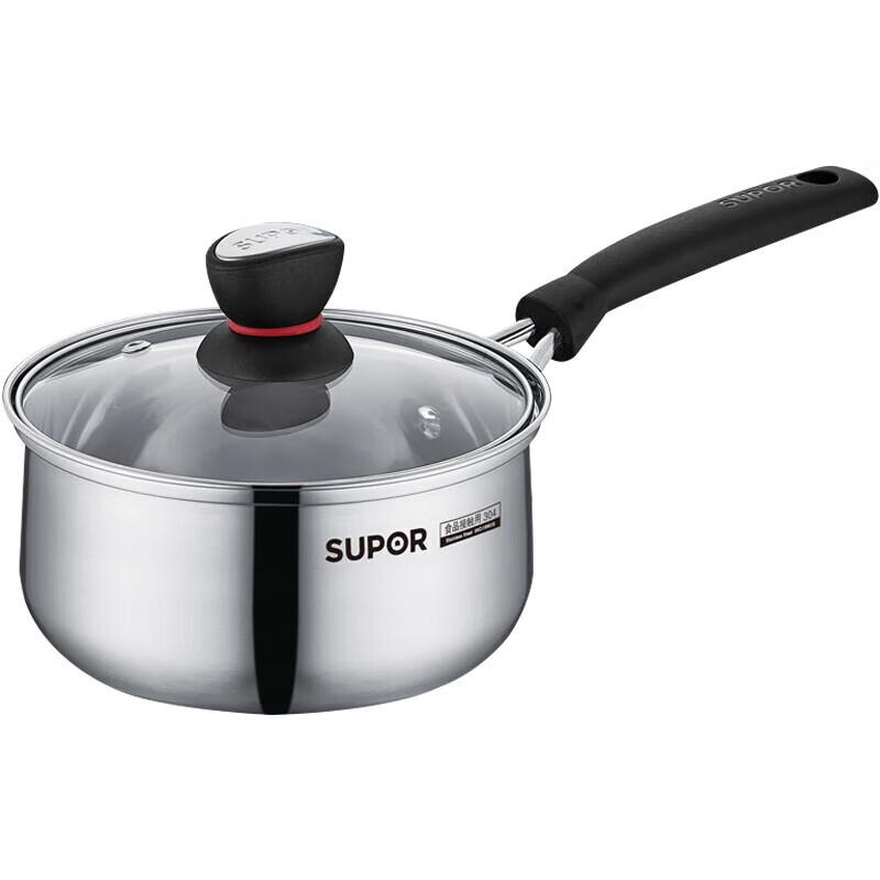 

Supor 16cm 304 Stainless Steel Milk Pot with Steamer & Ladle