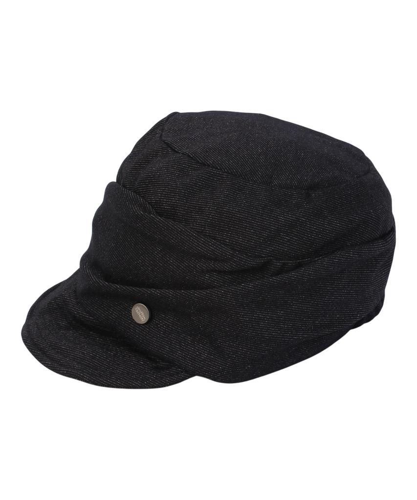 Yunibeosyeolkemiseuteuli Wire Wrinkle Poly Black Marine Cap